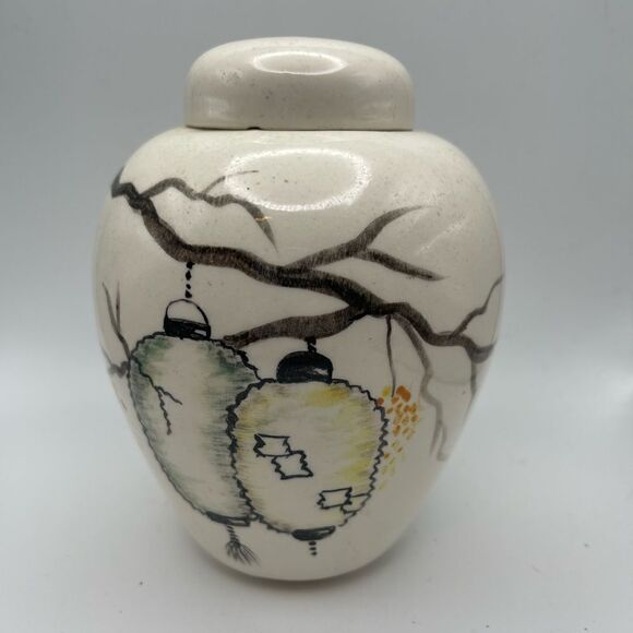 Vintage Chinese lantern ginger jar - Picture 1 of 4